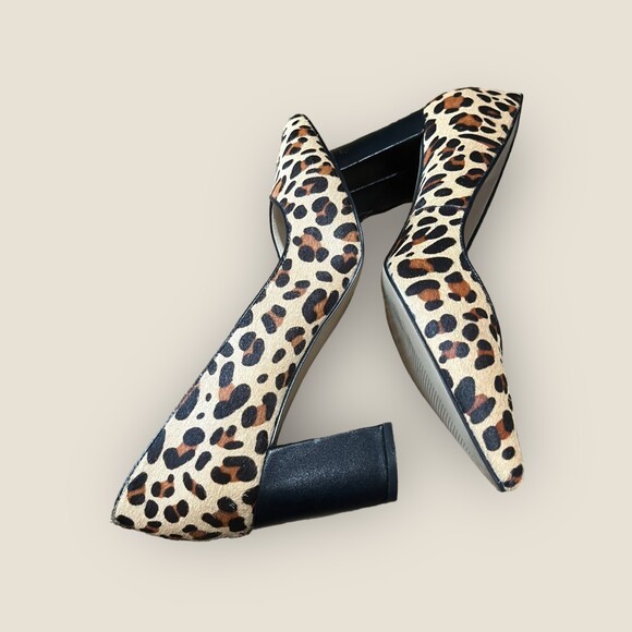 Marc Fisher Caitlin 5 Leopard Print Chunky Heel, Size 8 - Picture 5 of 14